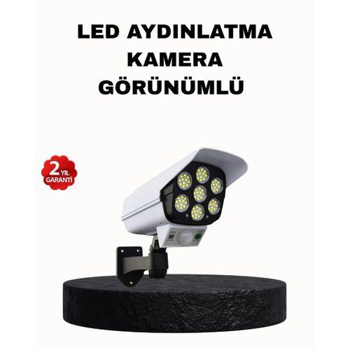 Güneş Enerjili Güvenlik Işığı Dış Mekan 5 Eksen Ayarlı Ve Pır Hareket Sensörlü