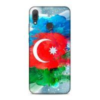 Huawei Y9 2019 Uyumlu Kılıf Azarbaijan (15) Antişok Kılıf Bayrak İllustre