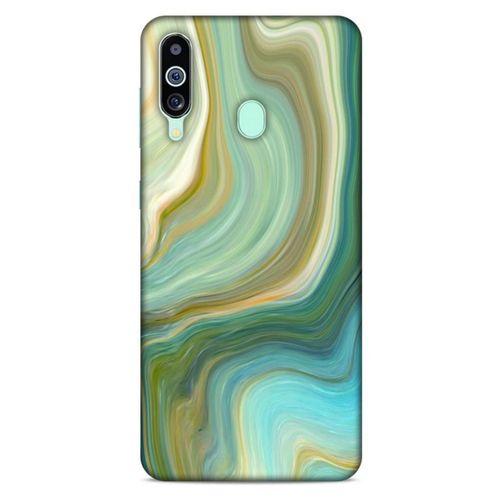 Mermer Desenli (23) Tema Ultra Koruma Kılıfı Su Yeşili Samsung Galaxy M40 Kılıf