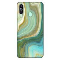 Mermer Desenli (23) Tema Ultra Koruma Kılıfı Su Yeşili Samsung Galaxy M40 Kılıf