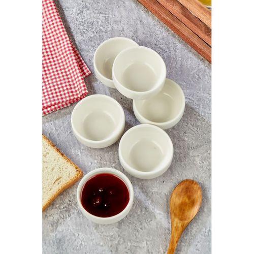 6 cm Porselen 6 'lı Joker Mini Reçellik Sosluk