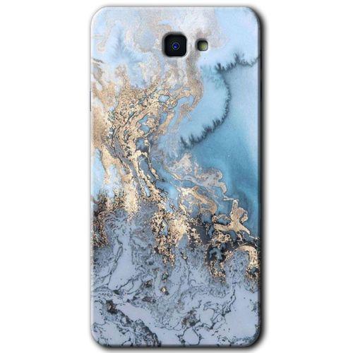 Galaxy J7 Prime Kılıf HD Desen Baskılı Arka Kapak - Eski Mermer + Kırılmaz Cam