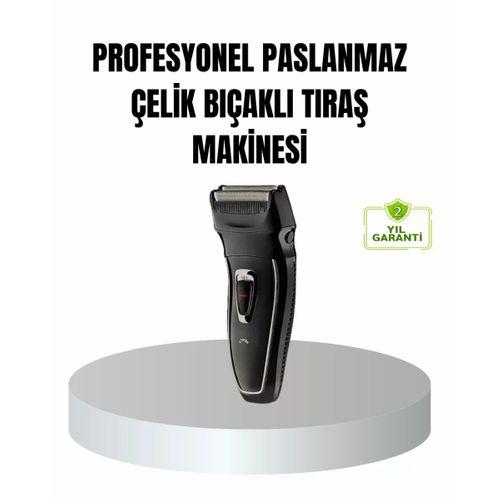 Profesyonel Şarjlı Saç Ve Sakal Tıraş Makinesi – Çelik Bıçaklı, Ayarlanabilir Başlıklı, Kablosuz