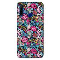 Retro (1) Desen Kılıfı Renkli Huawei Honor 20 Lite Kılıf