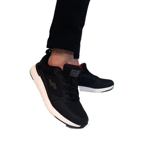 Jump 32427 Siyah-Beyaz Hafızalı Rahat Taban Spor Ayakkabı
