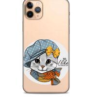 Zoologix (43) Apple Iphone 11 Pro Şeffaf Kılıf Silikon Desenli