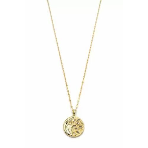 Parıltılı Ay Kolye - Altın