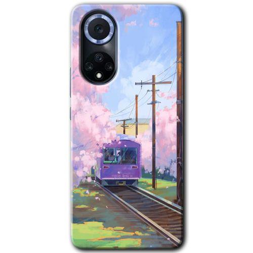 Potkal Hediye Fabrikası Huawei Nova 9 Kılıf HD Desen Baskılı Arka Kapak - Rails Paint