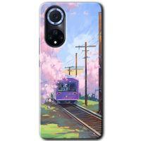 Potkal Hediye Fabrikası Huawei Nova 9 Kılıf HD Desen Baskılı Arka Kapak - Rails Paint