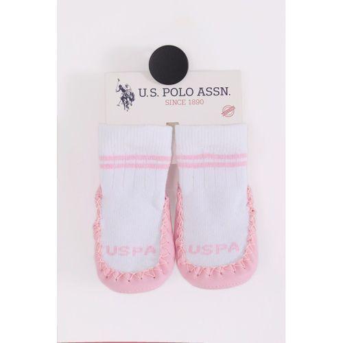 U.S.Polo U.S. Polo Assn Çarık Çorap USB2800 Beyaz-Pembe