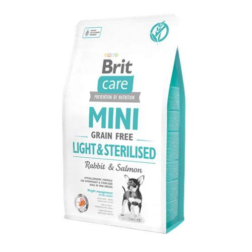 Brit Care Mini Irk Kısırlaştırılmış Köpekler İçin, Tahılsız, Hipoalerjenik Tavşan Etli Ve Somonlu Kuru Mama 2 kg