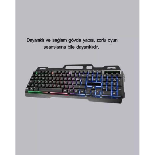 Rgb Aydınlatmalı Klavye Mouse Seti – Usb Bağlantılı, Türkçe Q, Ayarlanabilir Dpı, Ergonomik Yapı