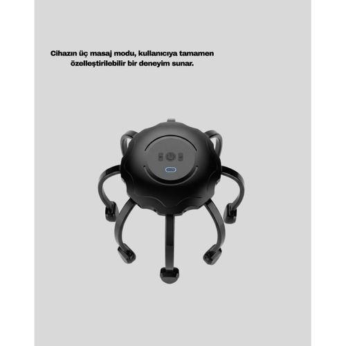 Titreşimli Saç Derisi Masaj Aleti 8 Kollu Derin Rahatlama Ve Stres Azaltma