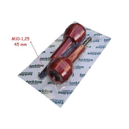 HONDA Honda Pcx Egzoz Koruma Takozu Alüminyum Kırmızı 2 Li