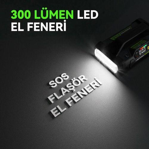 Lokithor JA3000PRO 12V 3000Amp LiFePO4 Akıllı Akü Takviye + Pompa + Powerbank + Led Lamba