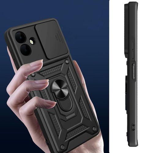 Galaxy A07 Kılıf Magnetik Standlı Kamera Korumalı Zore Sürgülü Vega Kapak