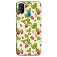 Frutix Çilek 03 Samsung Galaxy M30s Kılıf Desenli Silikon