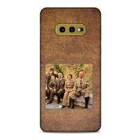 Samsung Galaxy S10e Kılıf Atatürk (25) Antişok Kapak Kahve Kumlar