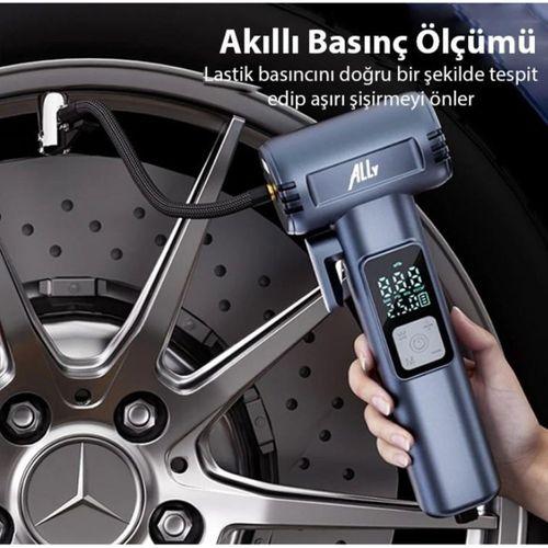 Ally ST-5530 Dijital Şarjlı Otomobil Araç Lastik Hava Şişirme Pompası