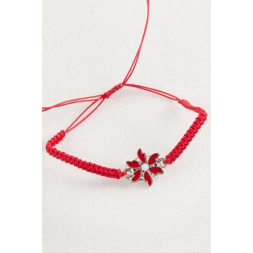 Papatya Makrome Örgülü Bileklik