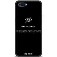Realme C2 Kılıf HD Baskılı Kılıf - Sensitive Content + Tam Ekran Koruyucu