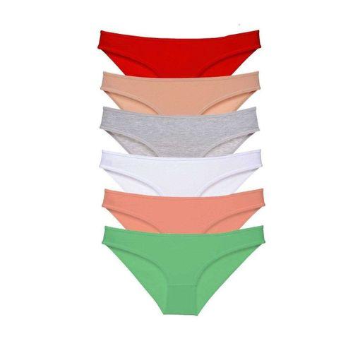 6 Adet Süper Eko Set Likralı Kadın Slip Külot Renk 4