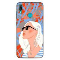 Lopard Huawei Y7 2019 Uyumlu Kılıf Sürreal Yüzler ♀ (13) Silikon Kap Baskılı