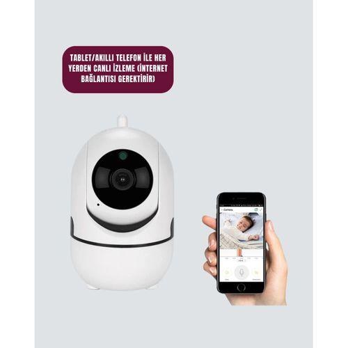 360° Dönen Akıllı Wifi Kamera – Uzaktan Kontrol Ve İki Yönlü Ses Özellikli