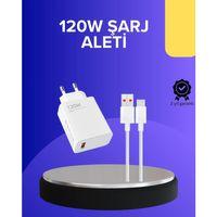 120 Watt Hızlı Şarj Adaptörü Samsung S20 S21 S22 S23 Uyumlu