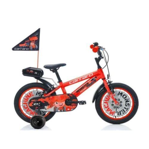 Carraro Monster 16 Jant Erkek Çocuk Bisikleti Kırmızı-Siyah