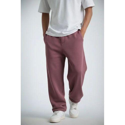 Erkek Baggy Alt Eşofman - Gül Kurusu