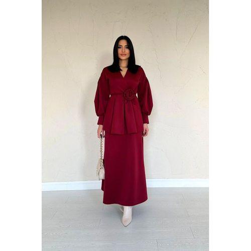 Bordo Gül Detaylı Takım