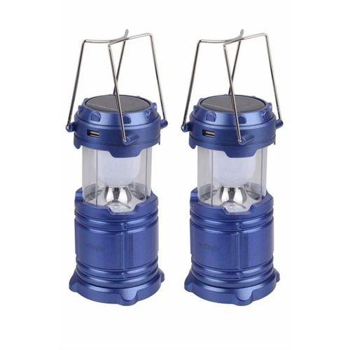 Kamp Lambası Solar Şarjlı Kızaklı Kamp Feneri Led Lamba Işıldak