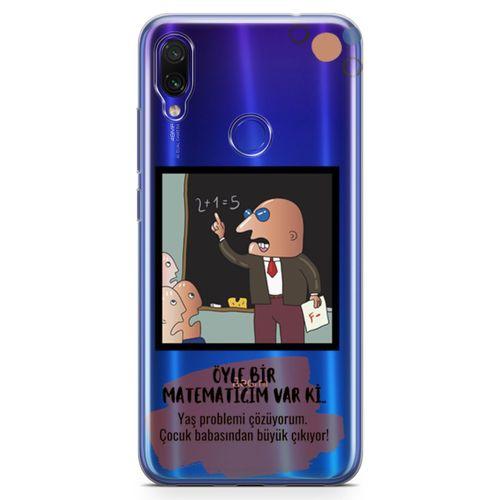 Xiaomi Redmi Note 7 Pro Kılıf Caps Matematik Arka Kapak Koruma Desenli Full Koruyucu