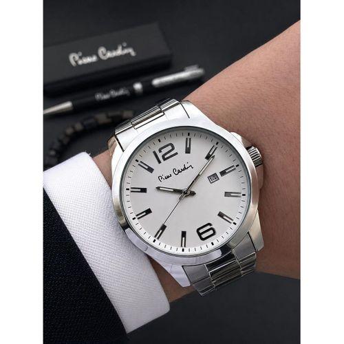 Pierre Cardin Damat Ve Takım Elbiseye Özel 2 Yıl Garantili Çelik Kordon Erkek Kol Saati VS.BLKT.1077