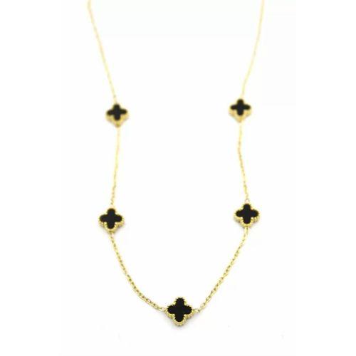 Vc Yonca Kolye - Siyah