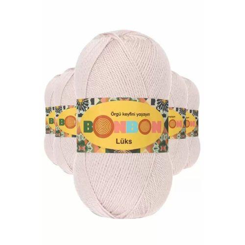 5 Adet Lüks Patik İpi Yünü Pudra 98405 - bonbon mudanis