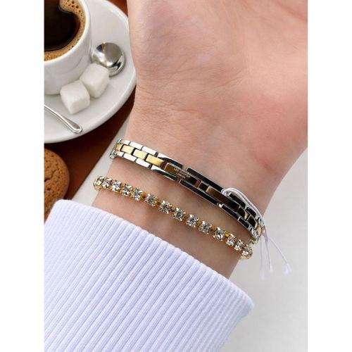 Lee Cooper Gold Minimal İnce Bilezik Kadın Kol Saati Şık Ve Zarif 2 yıl Garantili+Bileklik C8308.230
