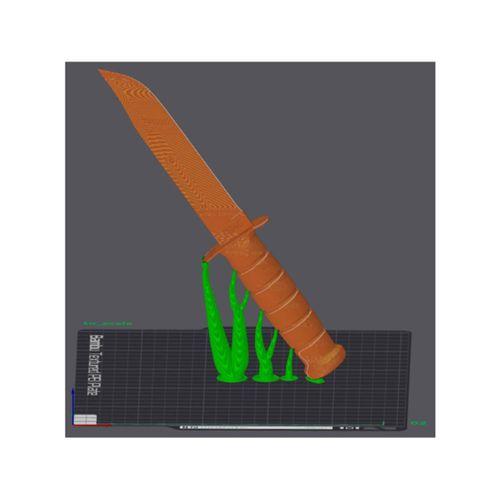 KA BAR Bıçak 3D Baskı (Bu ürün Sadece Plastik parçadır - Almadan Önce Soru Sorabilirsiniz)