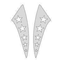 SEVGENT Cg Nikel Yıldızlı Çamurluk Yan Sticker