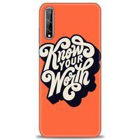Huawei Y8P Kılıf HD Baskılı Kılıf - Know Your Worth + Tam Ekran Koruyucu