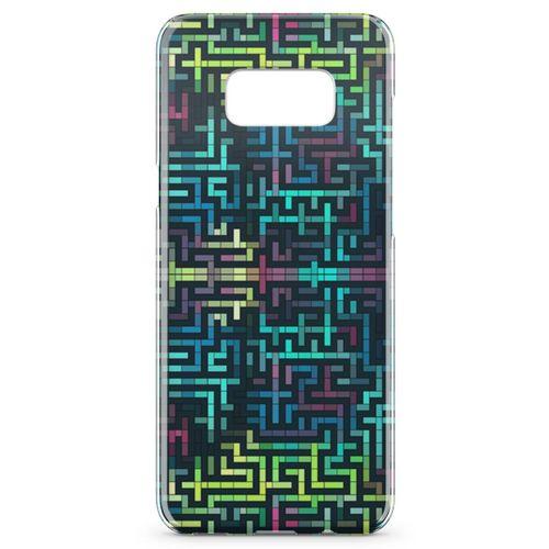 Samsung Galaxy S8 Kılıf Labirent Colorful Arka Kapak Koruma Desenli Full Koruyucu