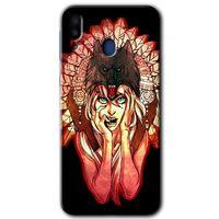 Galaxy M10s Kılıf HD Desen Baskılı Arka Kapak - Kurt Kız