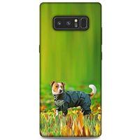 Samsung Galaxy Note 8 Kılıf Köpek Kıyafetleri (26) Tpu Silikon Kılıf Jack Russell Yağmurluk