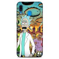 Samsung Galaxy A30 Uyumlu Kılıf Rick And Morty (42) Rugged Armor Kılıf Story Train Morty