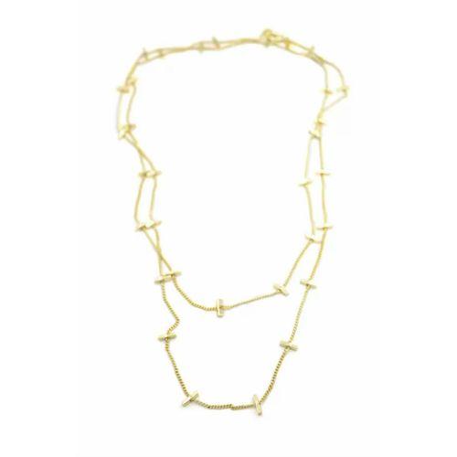 Çubuk Kolye - 90cm - Altın