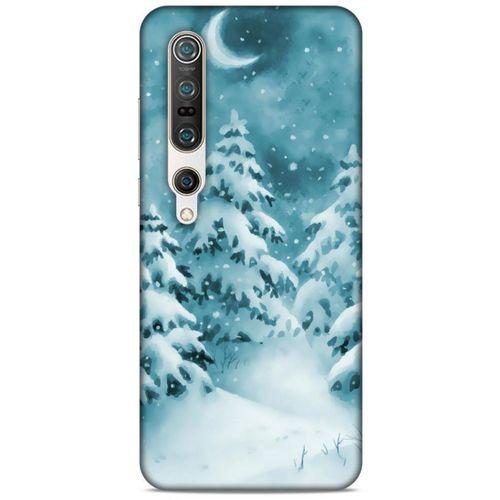 Xiaomi Mi 10 Pro Kılıf Snowix (36) Glitter Kılıf Beyaz Yeşil