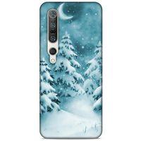 Xiaomi Mi 10 Pro Kılıf Snowix (36) Glitter Kılıf Beyaz Yeşil