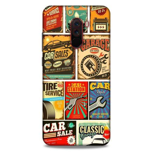 Retro (19) Desen Kılıfları Renkli Xiaomi Pocophone F1 Kılıf