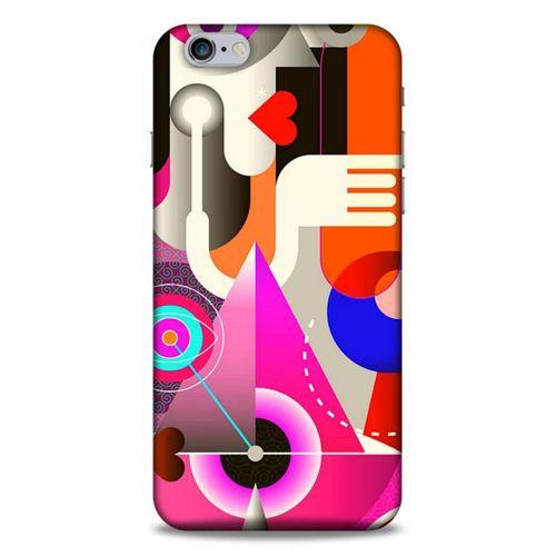 Lopard Apple Iphone 6 Plus Uyumlu Kılıf Soyut Sanat (17) Baskılı Tasarım Kılıf